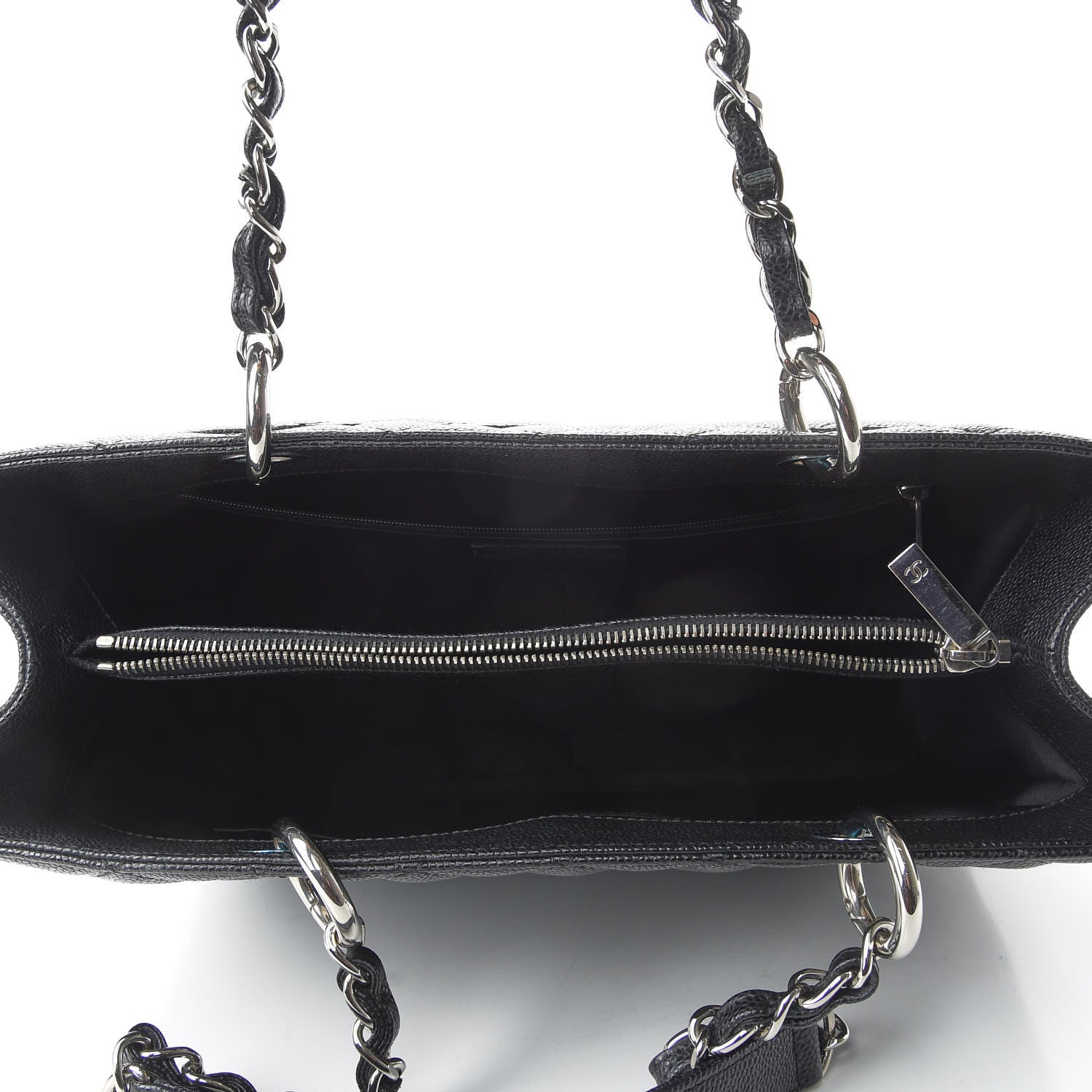 Chanel Caviar Quilted Grand Shopping Tote GST Black 7 of 9