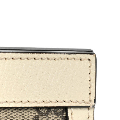Gucci GG Supreme Monogram Textured Calfskin Web Small Ophidia Chain Shoulder Bag Beige Ebony Mystic White 14 of 17