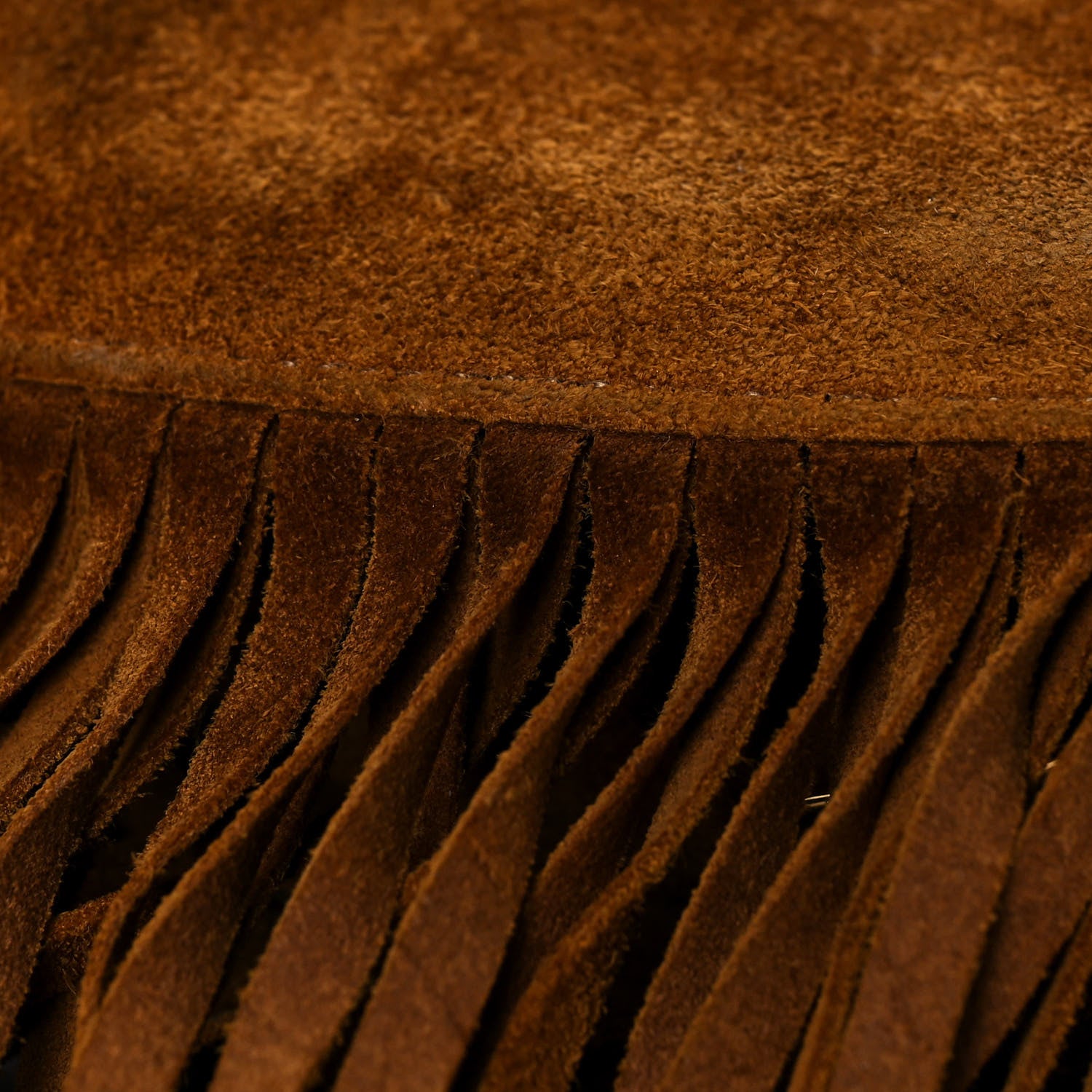 Saint Laurent Suede Fringe Small Monogram Love Shoulder Bag Brown 12 of 17