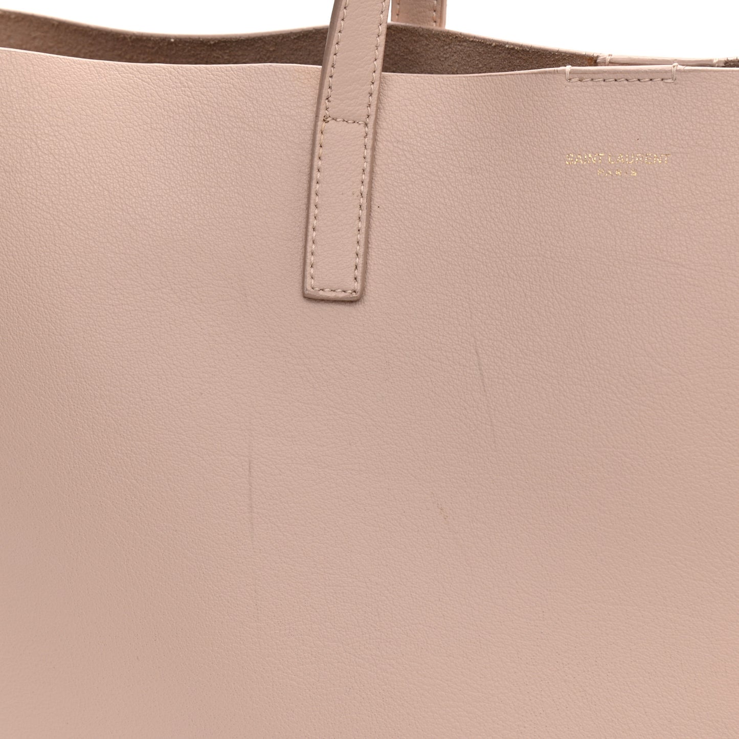 Calfskin Large Shopping Tote Pale Blush