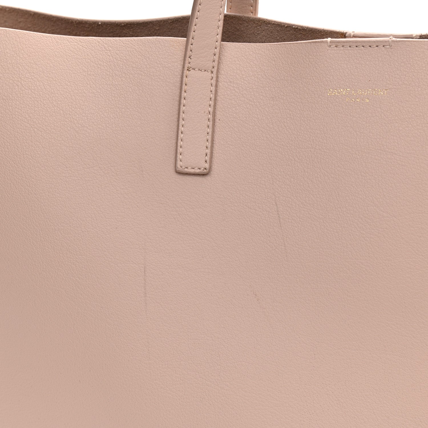 Saint Laurent Calfskin Large Shopping Tote Pale Blush 24 of 27