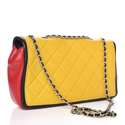 Chanel Lambskin Tri-Color Medium Graphic Flap Multicolor 3 of 12