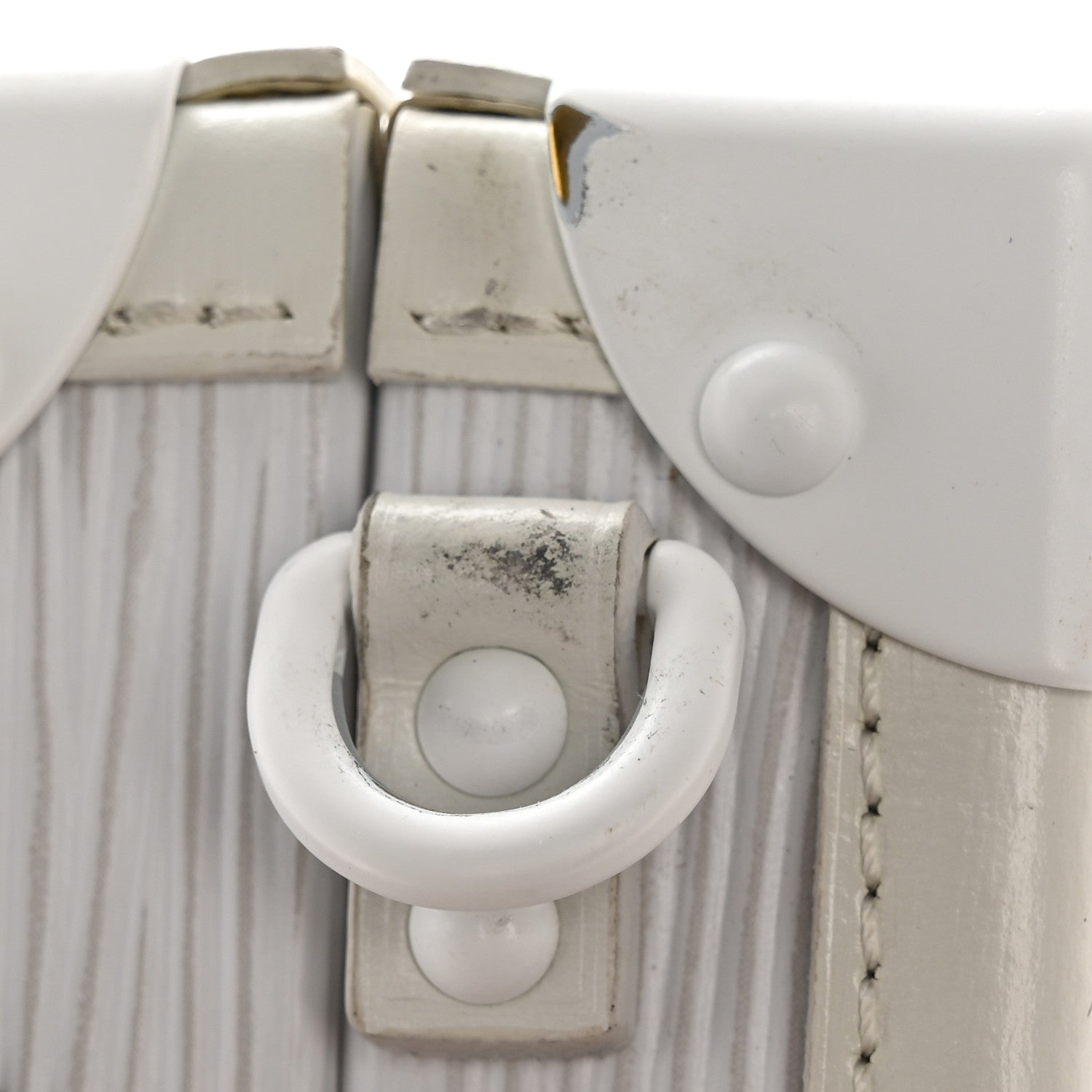 Louis Vuitton Epi Monochrome Petite Malle White 12 of 16