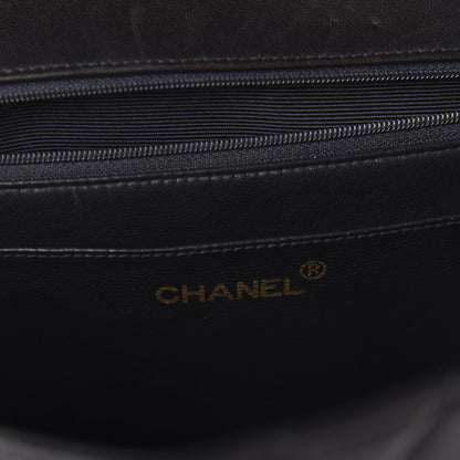 Chanel Lambskin Quilted Jumbo Single Flap Black 8 of 10