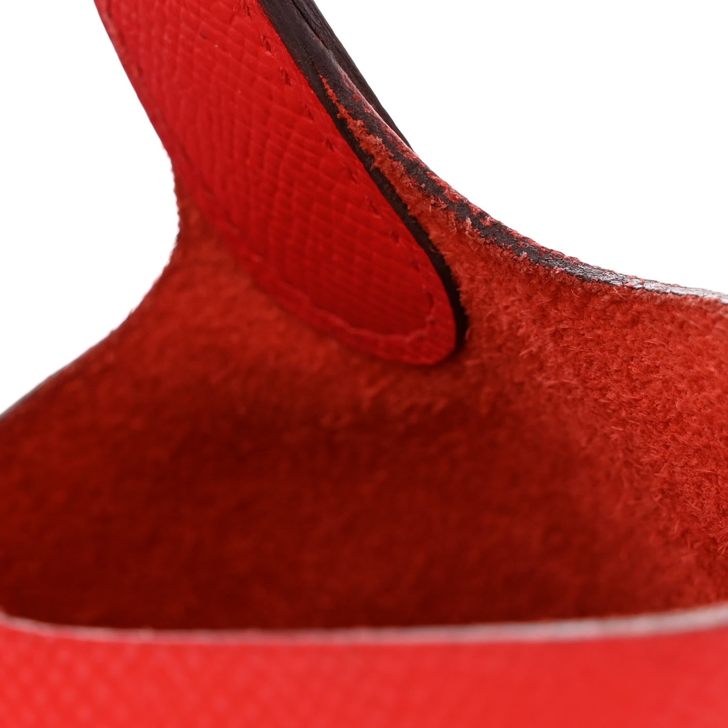 Hermes Epsom Tressage De Cuir Picotin Lock 18 PM Rouge Coeur Bleu du Nord Rouge H 11 of 15