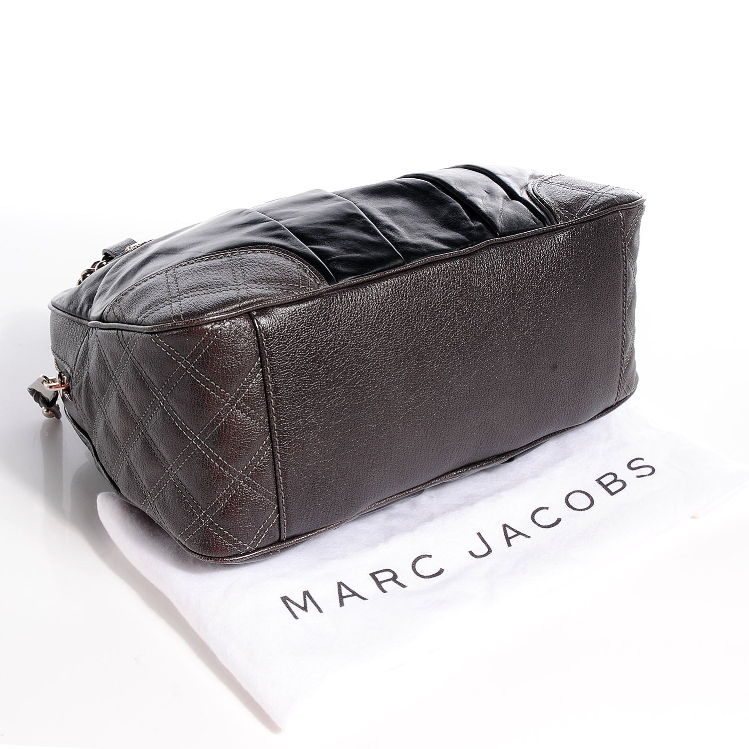 Marc Jacobs Mixed Quilted Bowler Dark Grey 4 of 9
