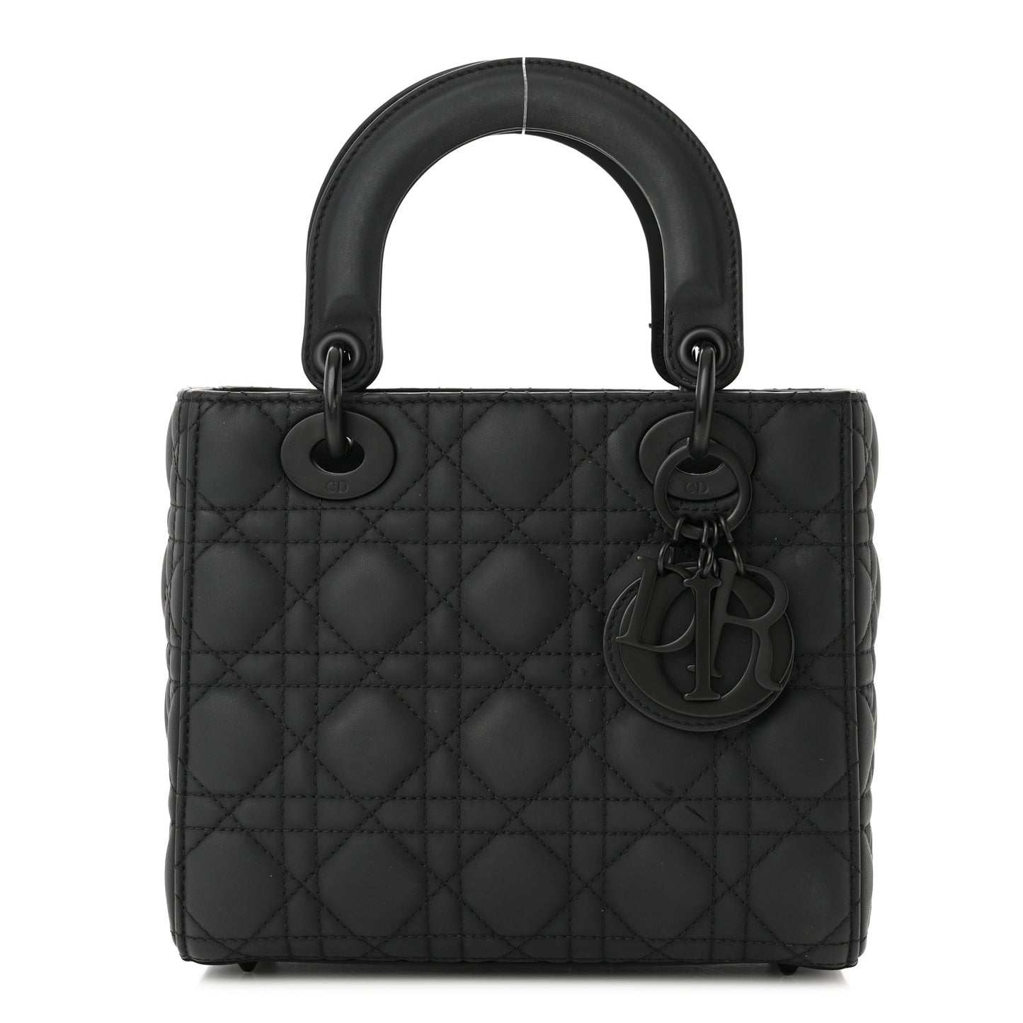 Ultra Matte Calfskin Cannage Small My ABCDior Lady Dior Black