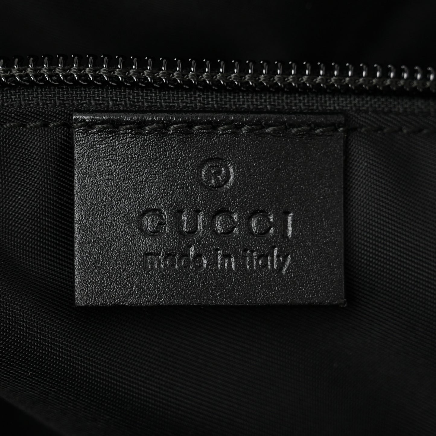 GG Supreme Monogram Web Medium Zippered Tote Beige Black