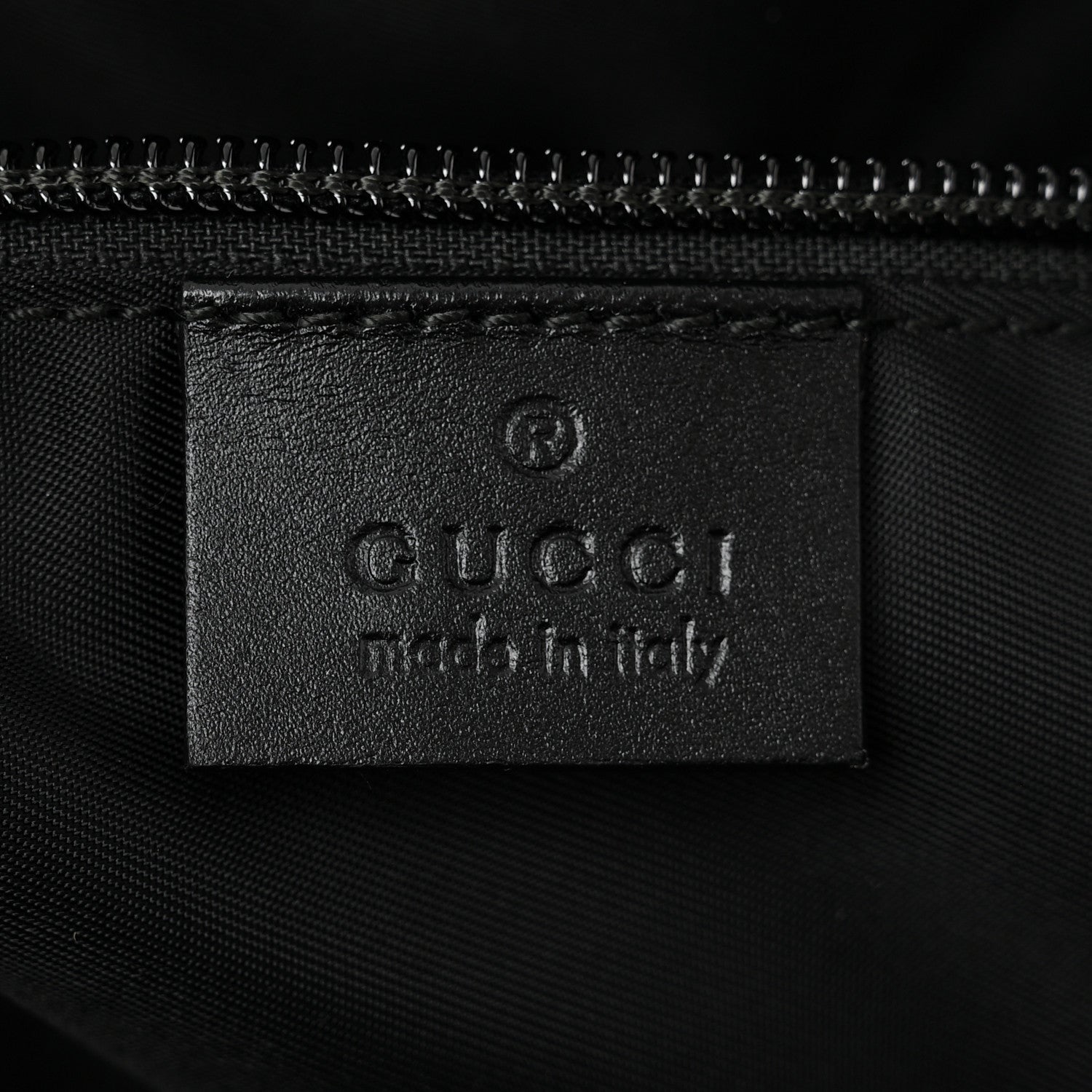 Gucci GG Supreme Monogram Web Medium Zippered Tote Beige Black 6 of 10