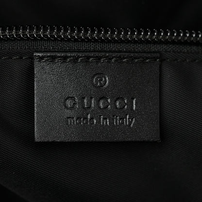 Gucci GG Supreme Monogram Web Medium Zippered Tote Beige Black 6 of 10