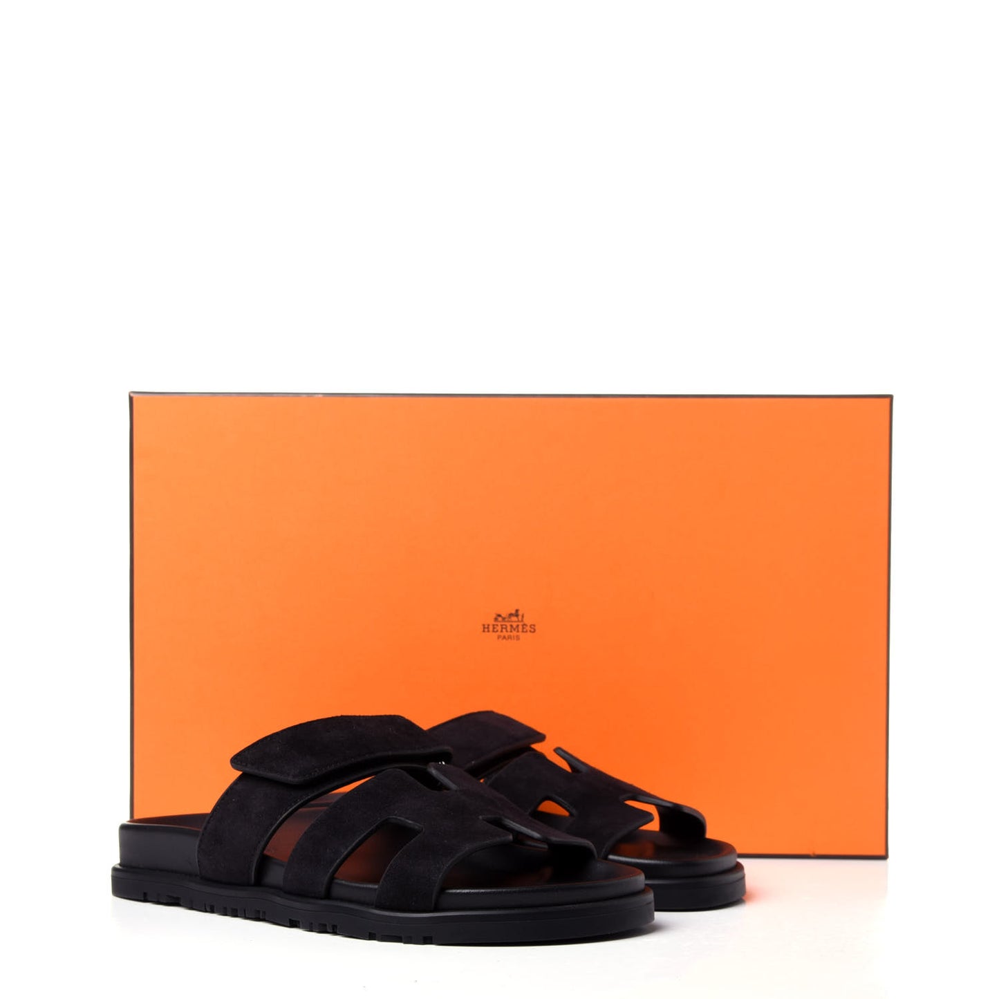 Suede Goatskin Womens Chypre Sandals 36 Black
