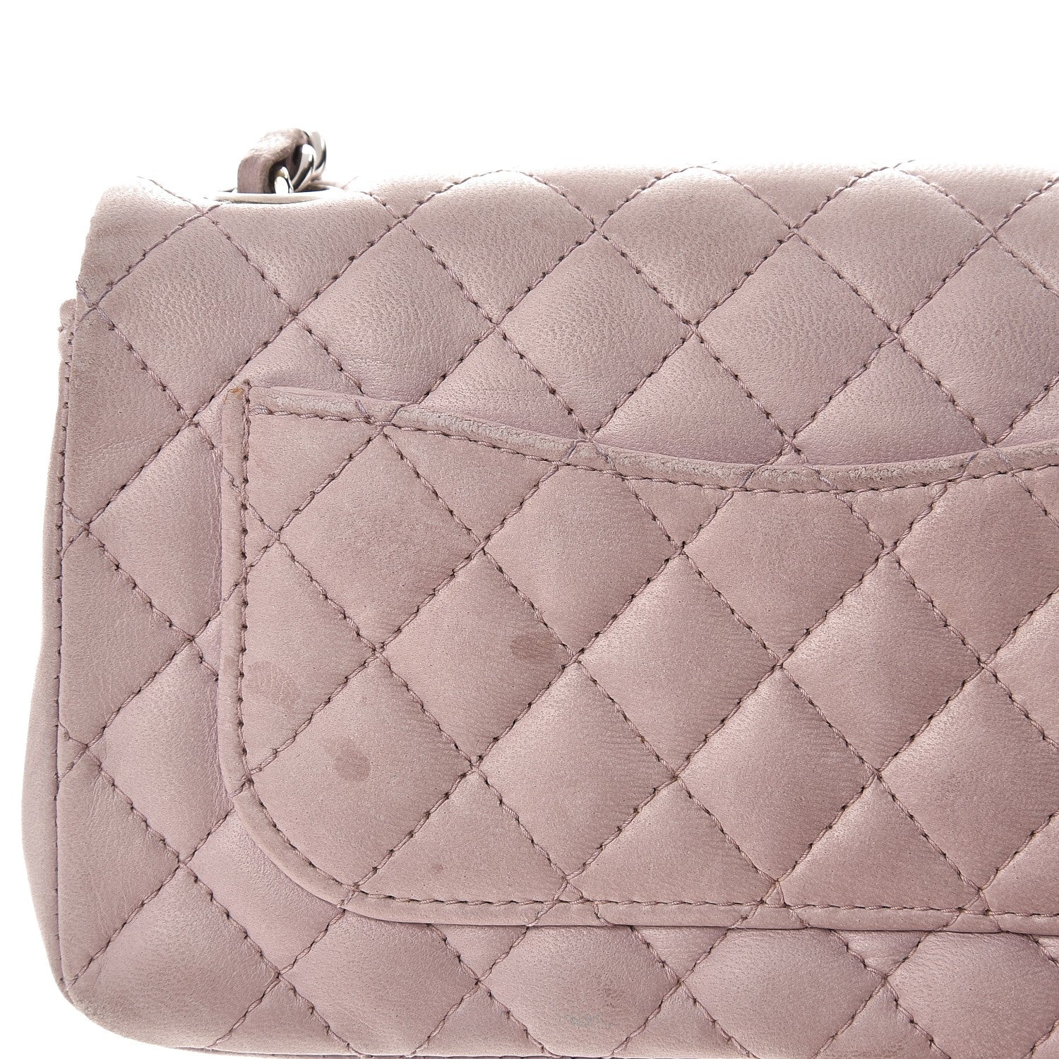 Chanel Lambskin Quilted Ladybug Extra Mini Flap Lavender 9 of 10