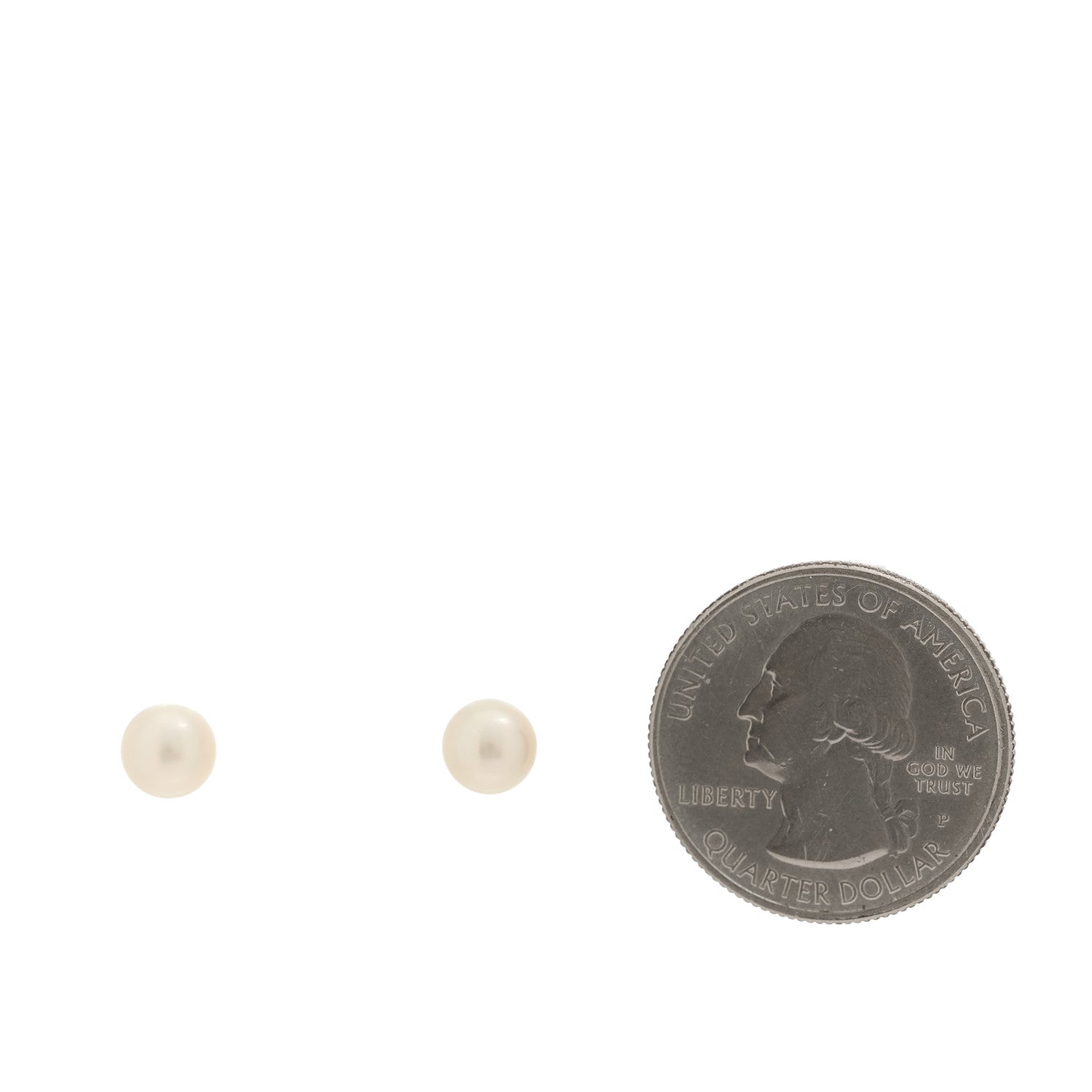 Mikimoto 18K White Gold Akoya Cultured Pearl 6-6.5mm Stud Earrings 2 of 5