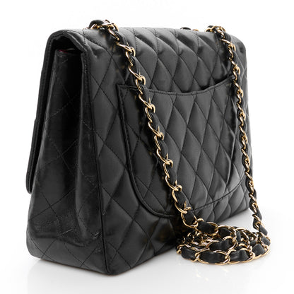 Chanel Lambskin Quilted Jumbo Single Flap Black 3 of 11
