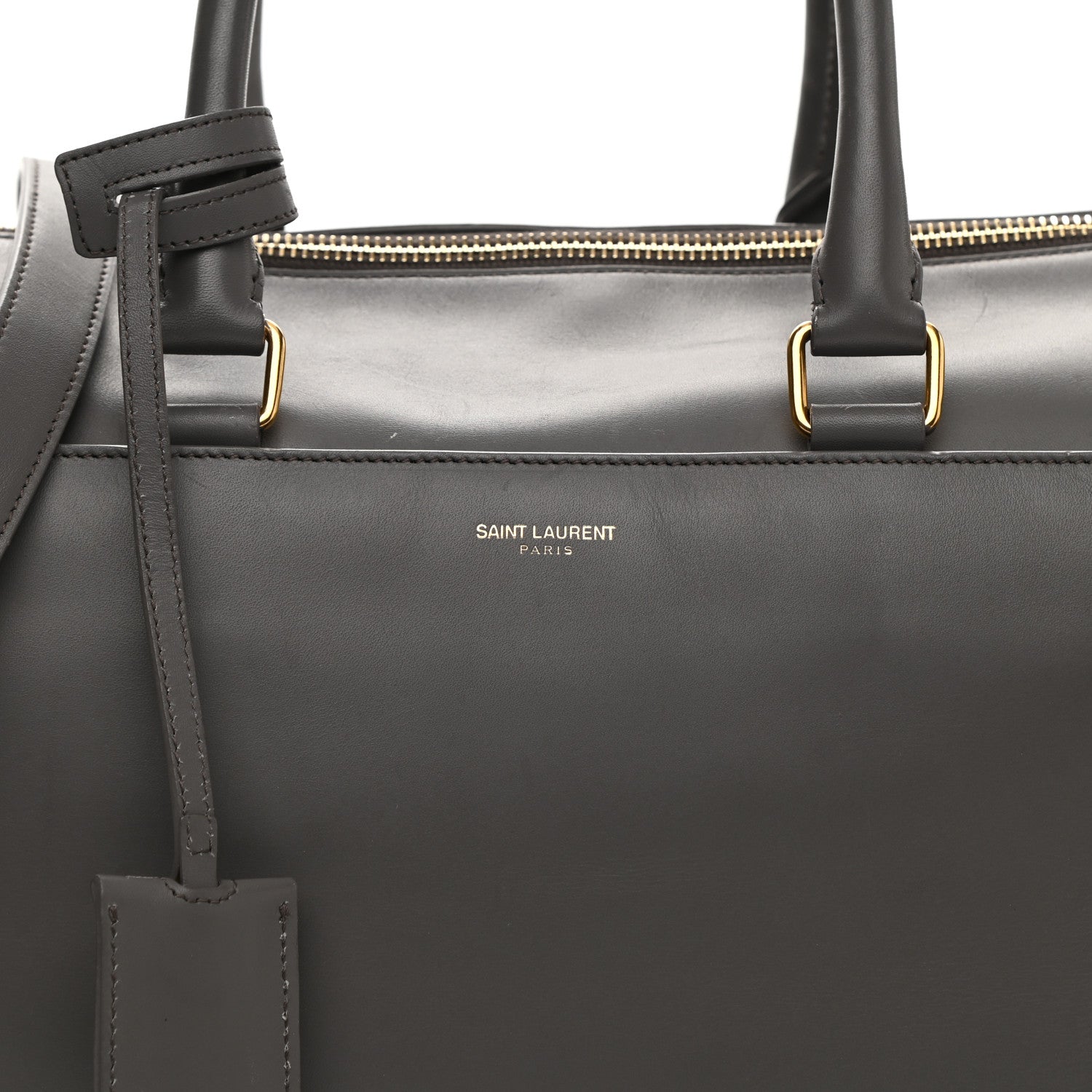 Saint Laurent Calfskin Classic Duffle 6 Earth 8 of 12