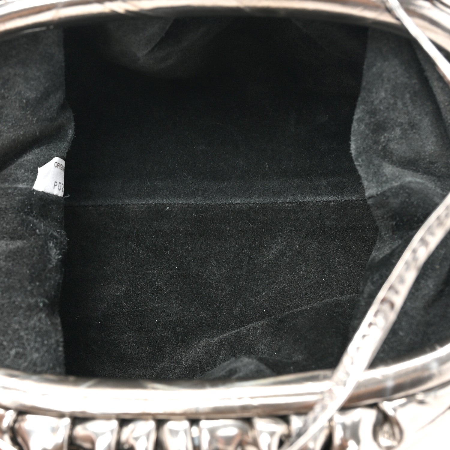 Bottega Veneta Metallic Crushed Calfskin The Mini Pouch Anchor 5 of 8