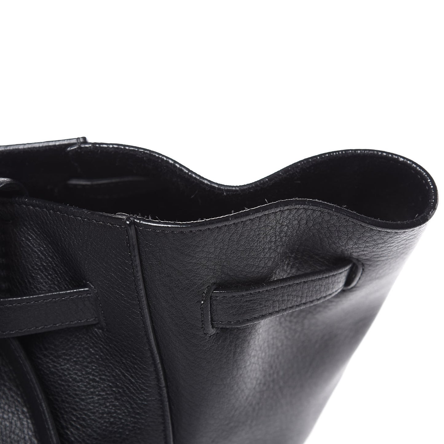 Soft Grained Calfskin Small Belt Cabas Phantom Black