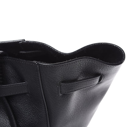 Celine Soft Grained Calfskin Small Belt Cabas Phantom Black 14 of 15