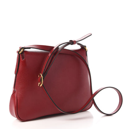 Gucci New Sakai Calfskin Lux Small Dahlia Messenger Shoulder Bag New Cherry Red 3 of 10