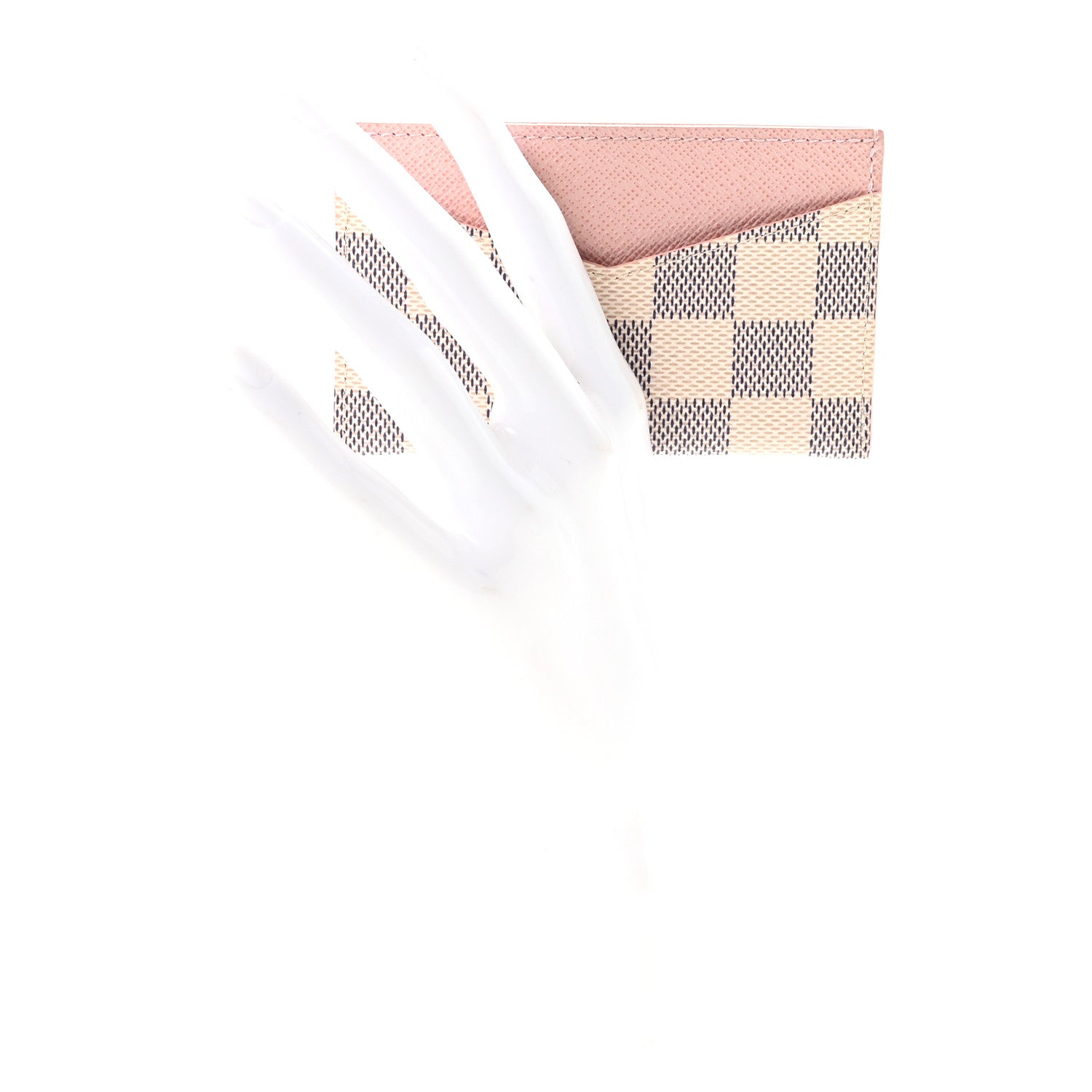 Louis Vuitton Damier Azur Daily Card Holder Rose Ballerine 2 of 6
