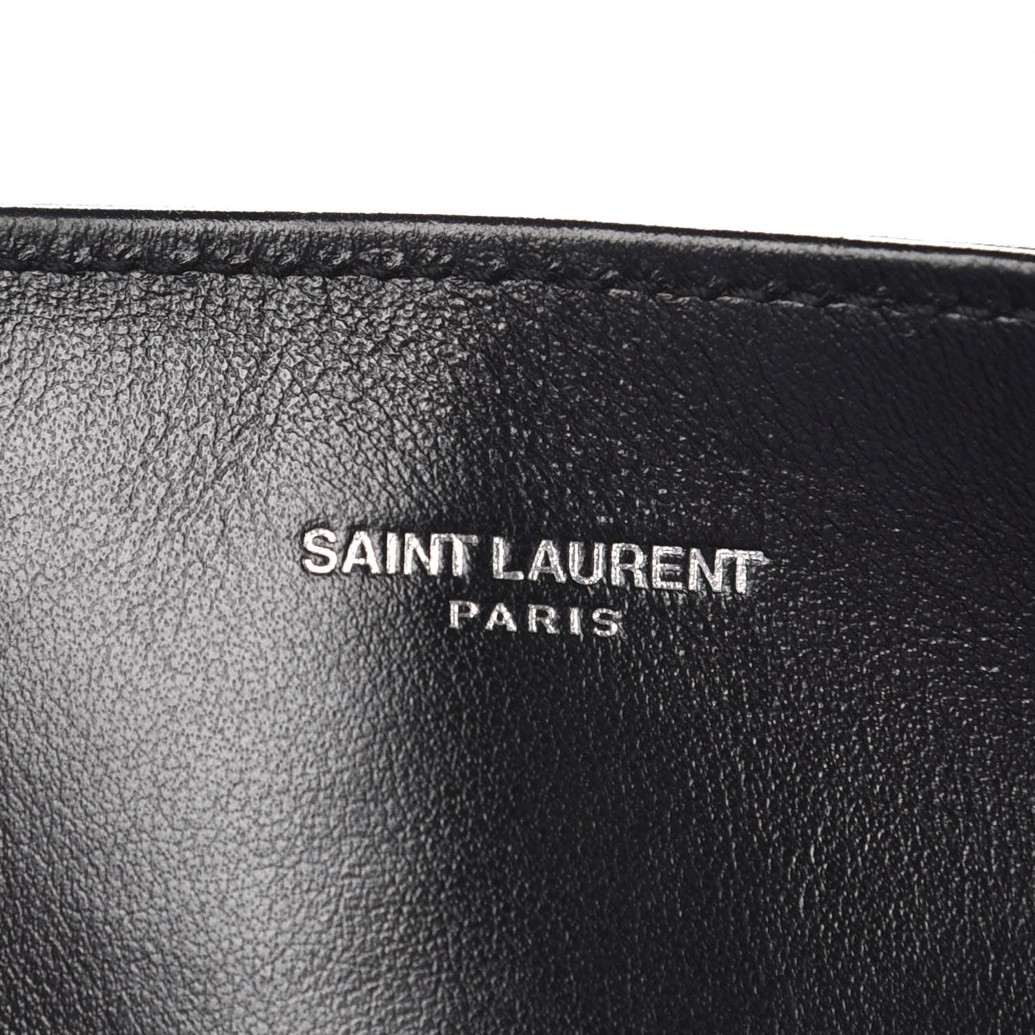 Saint Laurent Calfskin Y Quilted Monogram Large Loulou Shopper Black 7 of 11