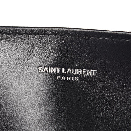 Saint Laurent Calfskin Y Quilted Monogram Large Loulou Shopper Black 7 of 11