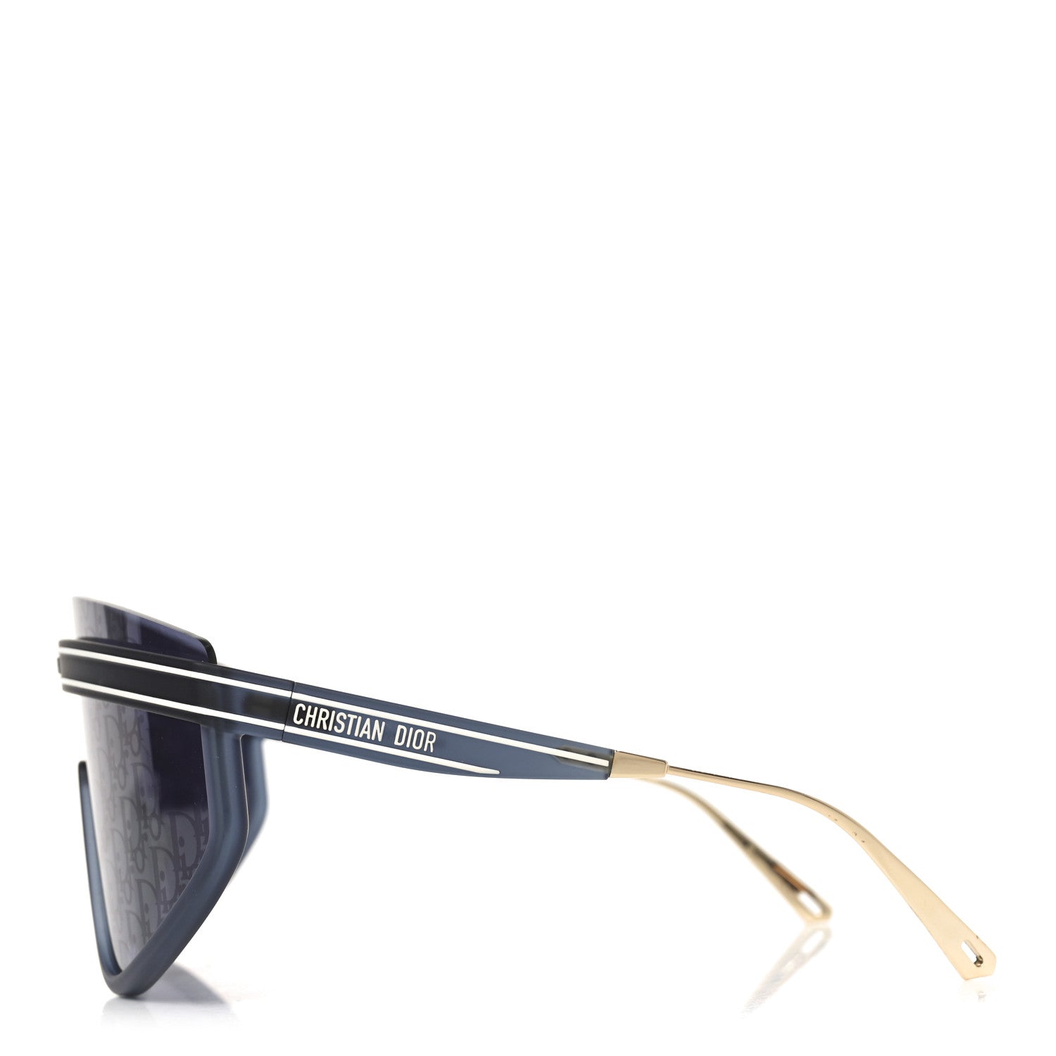 Christian Dior Oblique Mask DiorClub M2U Sunglasses Translucent Blue 3 of 8