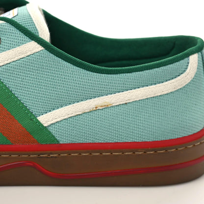 Gucci Tweed Web Mens 1977 Tennis Sneakers 8 Verdan Mystic White 8 of 10