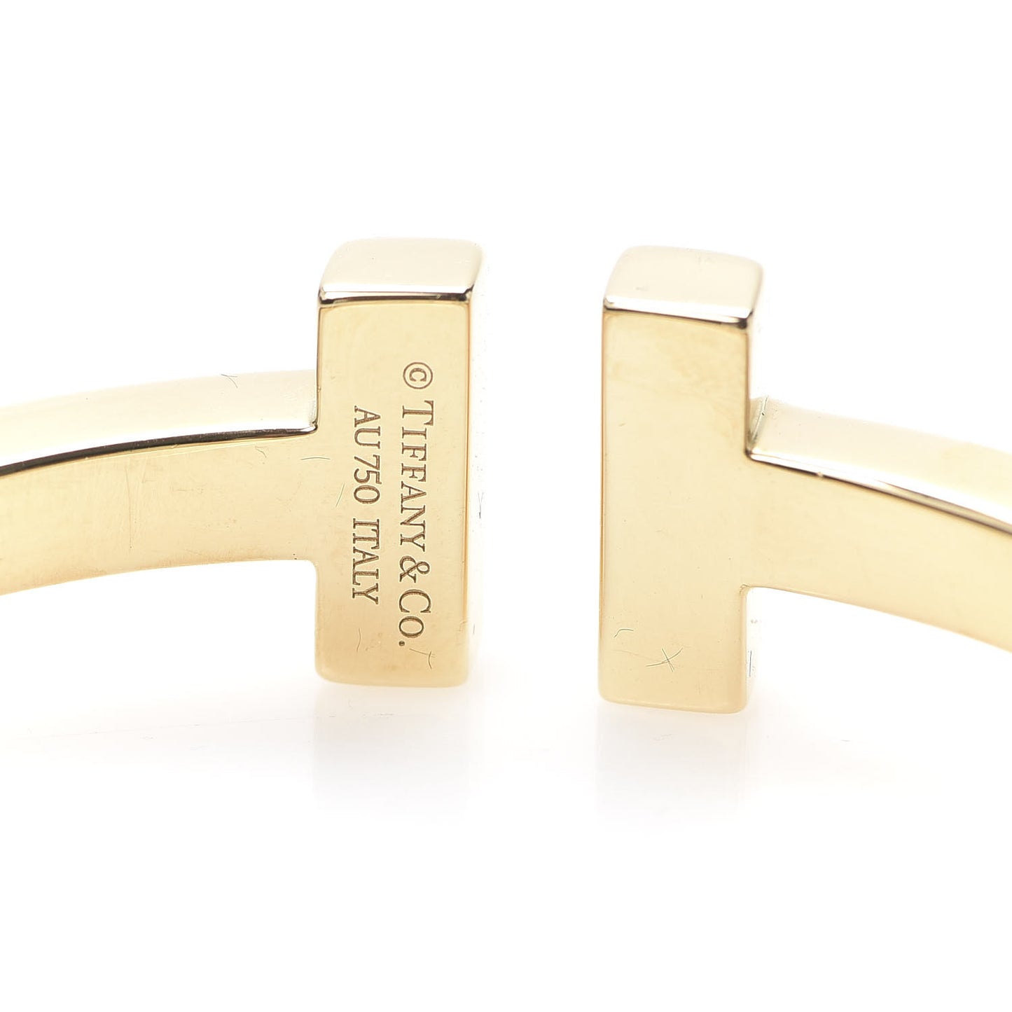 18K Yellow Gold T Square Bracelet