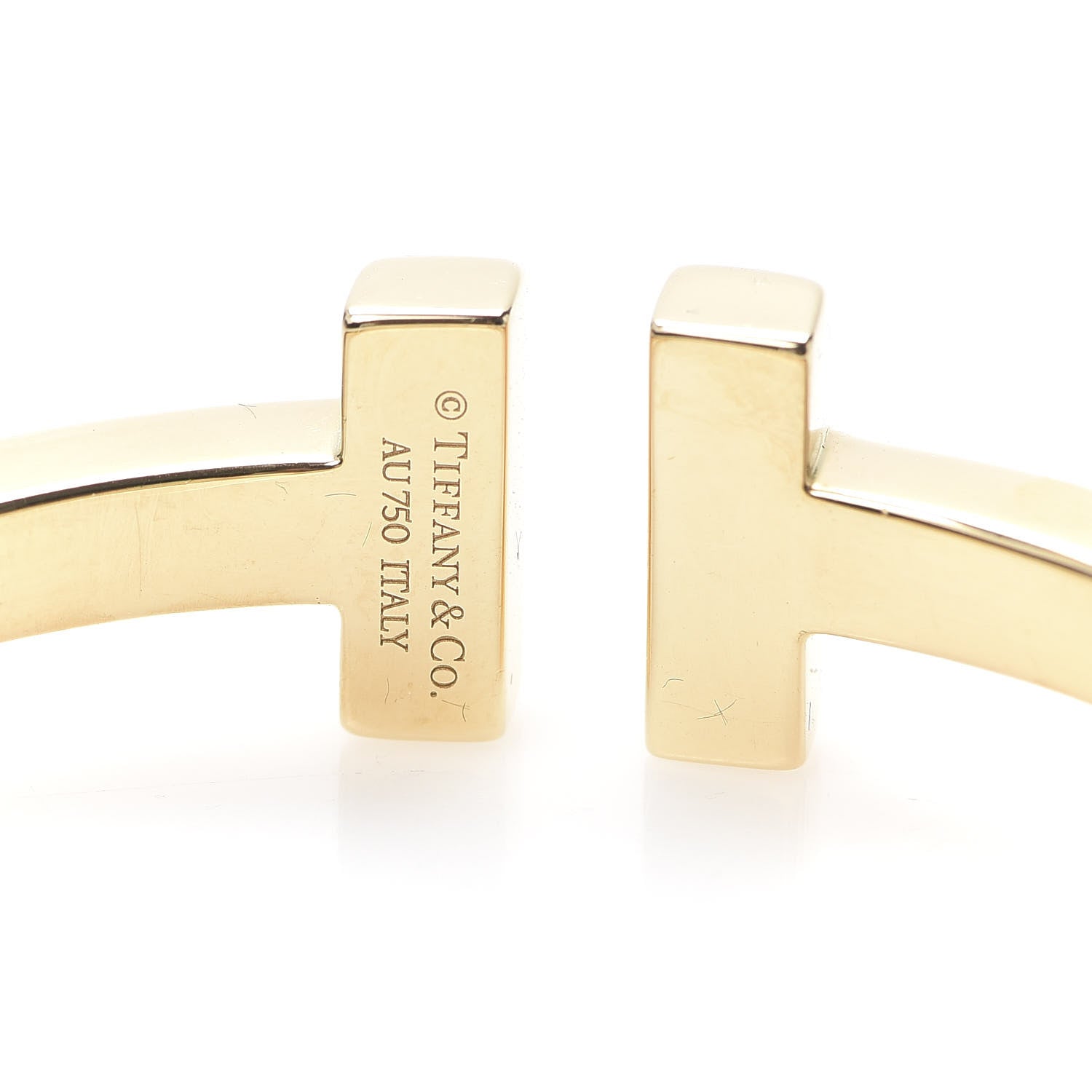 Tiffany 18K Yellow Gold T Square Bracelet 4 of 6