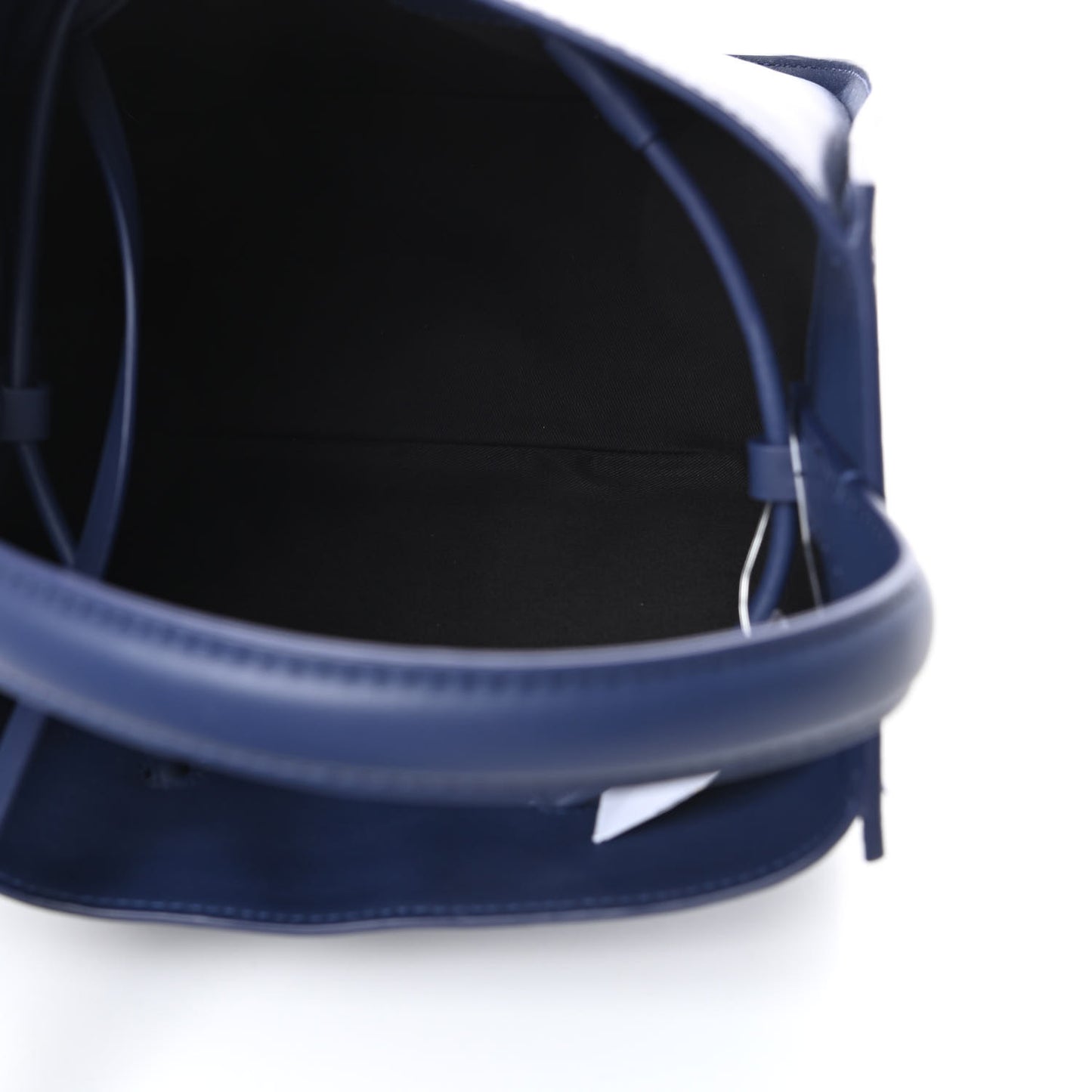 Smooth Calfskin Small Soleil Bucket Bag Midnight Blue