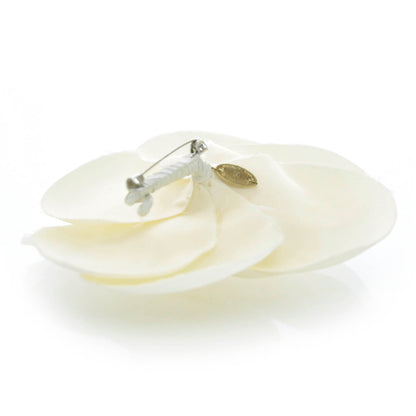Chanel Satin Camellia Pin Brooch 3 of 6