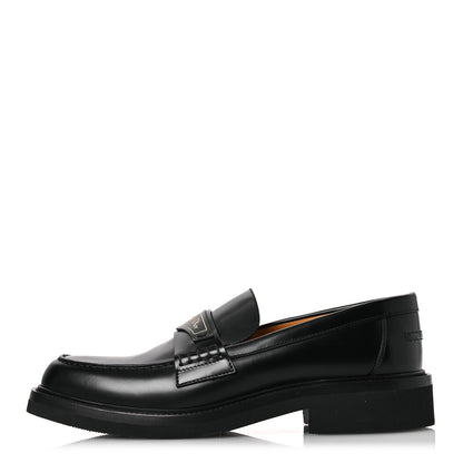 Christian Dior Brushed Calfskin Boy Loafers 40 Black 1 of 12