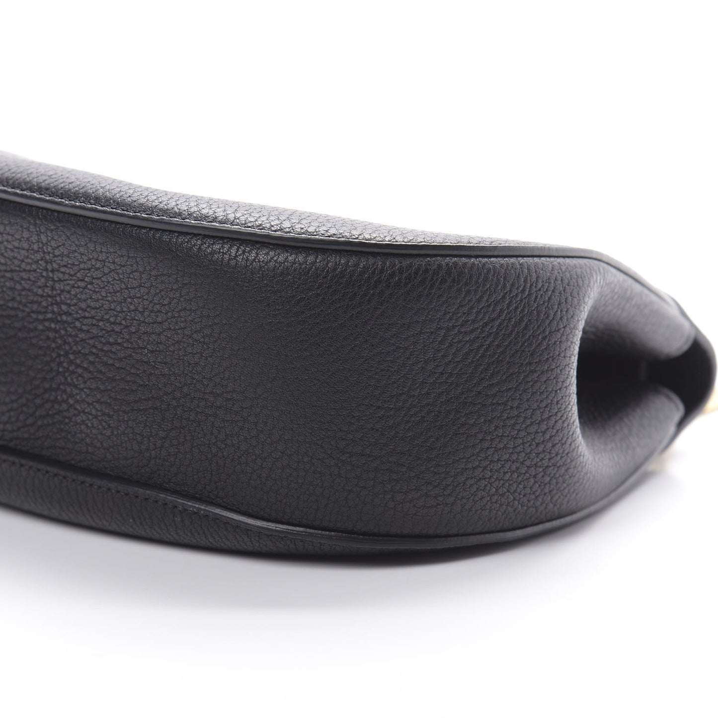 Grained Lambskin Drew Shoulder Bag Black