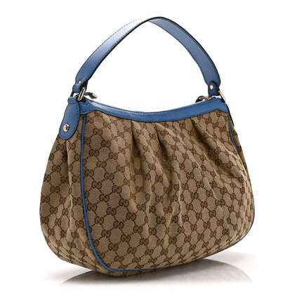 Gucci Monogram Medium Sukey Hobo Blue 3 of 11