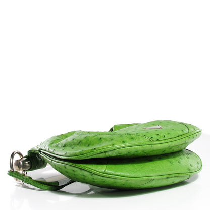 Prada Ostrich Metal Bar Bag 6 of 11