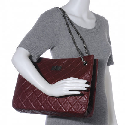 Chanel Aged Calfskin Reissue 2.55 Tote Bordeaux 2 of 8