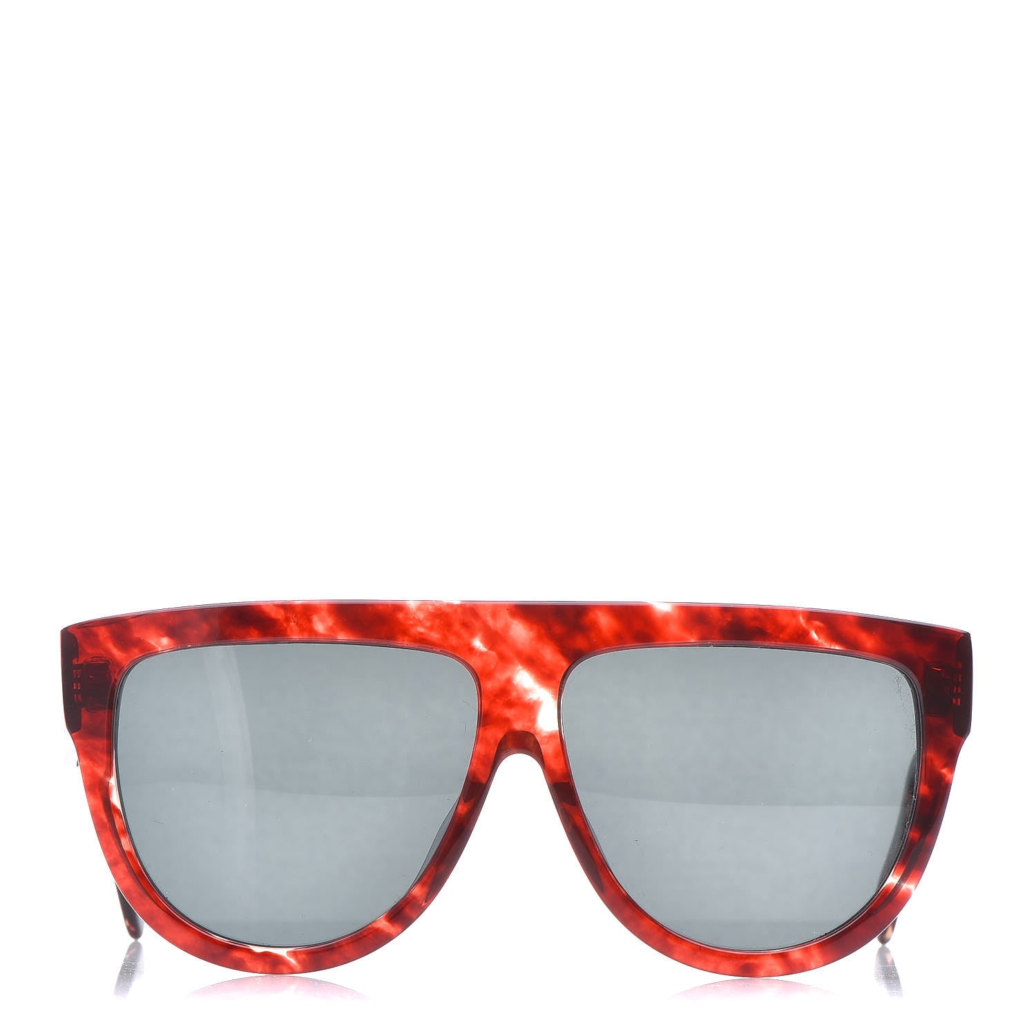 Celine Acetate Aviator Sunglasses CL 40001F Red Havana 2 of 6