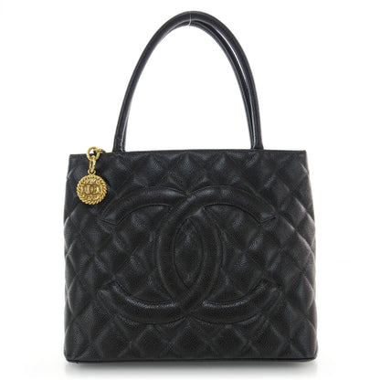 Chanel Caviar Medallion Tote Black 1 of 8
