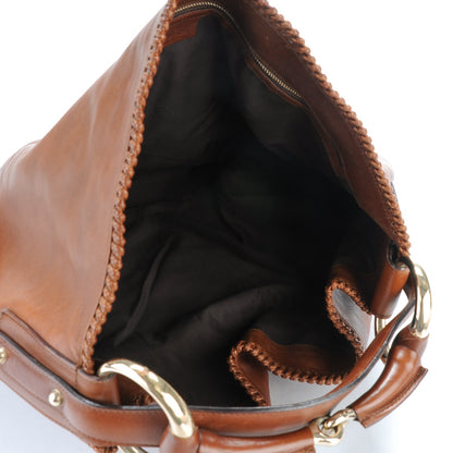 Gucci Calfskin Large Horsebit Chain Hobo Brown 5 of 8