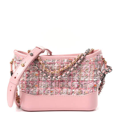 Chanel Tweed Calfskin Small Gabrielle Hobo Light Pink 1 of 10