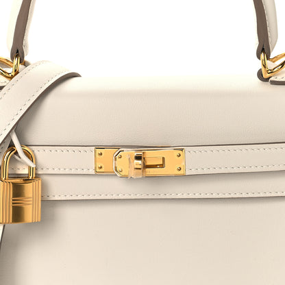 Hermes Swift Kelly Retourne 25 Craie 8 of 13