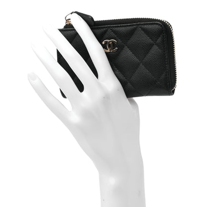 Chanel Caviar Quilted Key Holder Case Black 2 of 7