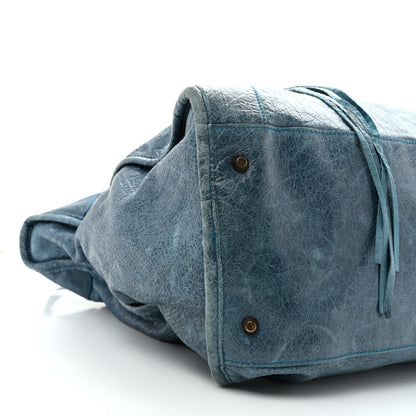 Balenciaga Agneau Classic Hardware Weekender Turquoise 9 of 16