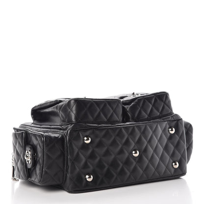 Chanel Calfskin Quilted Large Cambon Multipocket Reporter Black 4 of 8