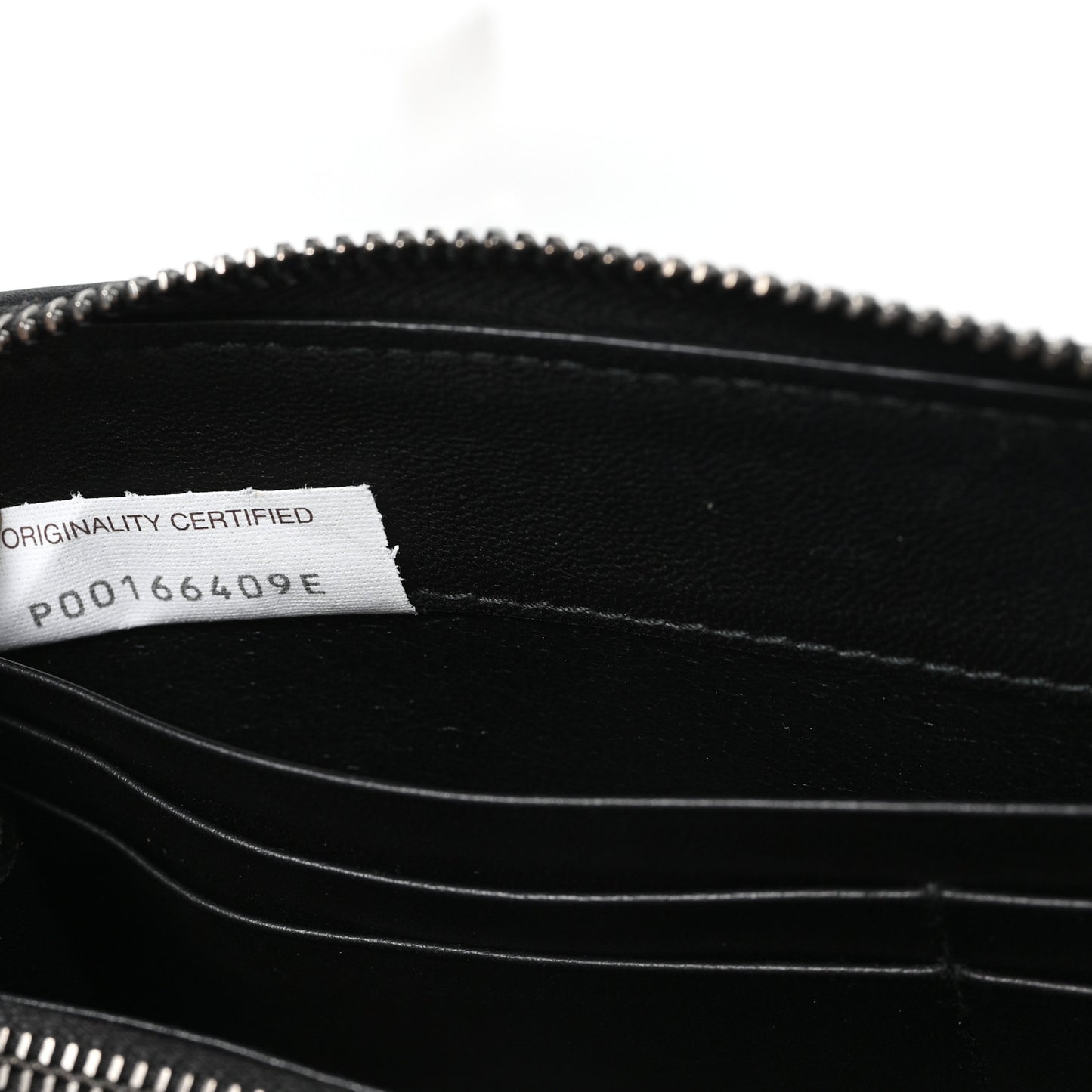Nappa Intrecciato Zip Around Wallet Black