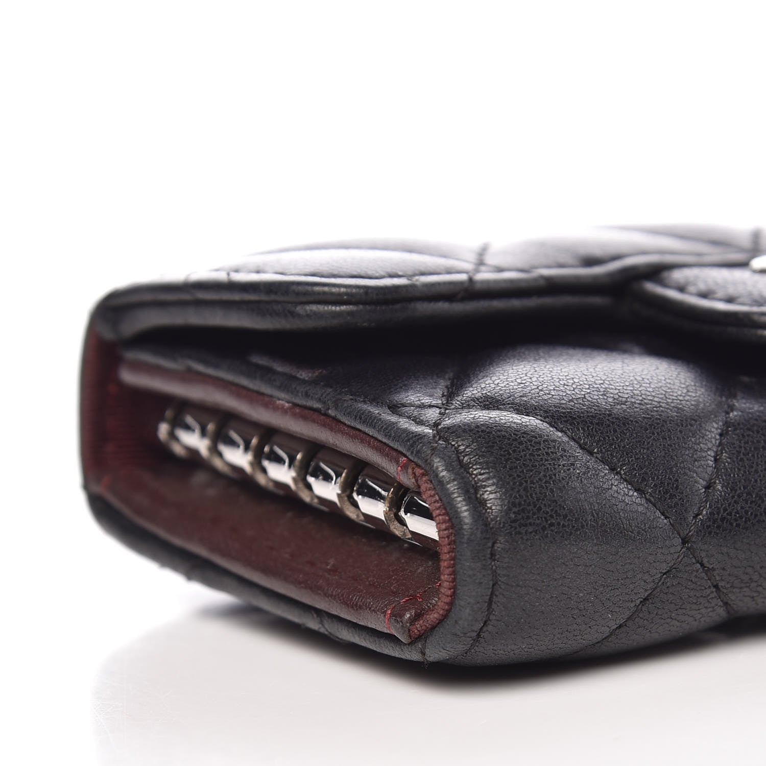 Chanel Lambskin Quilted 6 Key Holder Black 9 of 11