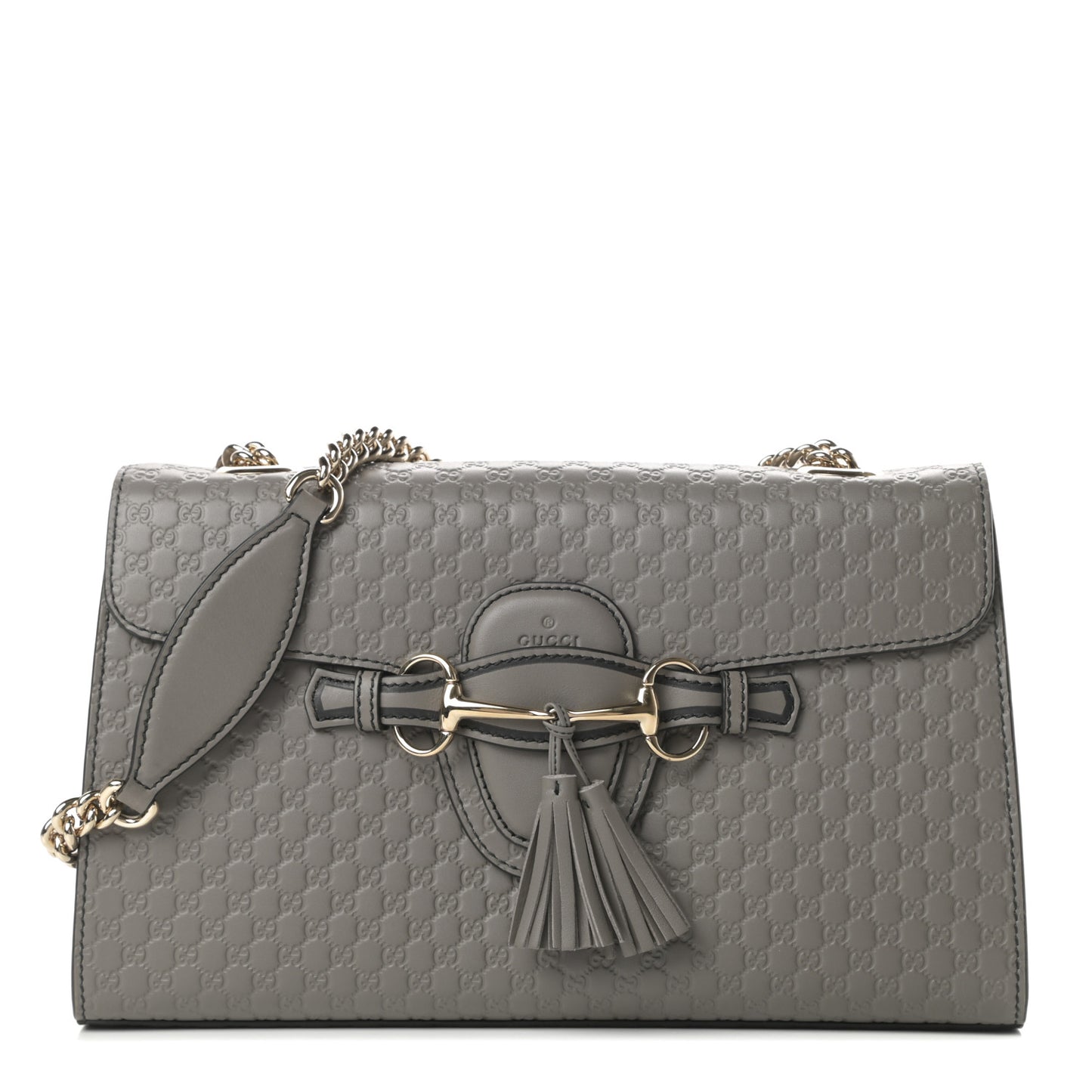 Soft Microguccissima Medium Emily Chain Shoulder Bag Loess