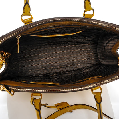 Prada Spazzolato Medium Double Zip Tote Sole Fume 5 of 7