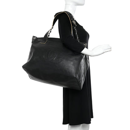 Chanel Lambskin Edgy XL Tote Black 3 of 17